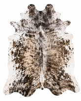 Premium Brown & White Speckled Genuine Cowhide Rug Price in Pakistan | Natural Cow Skin Rug