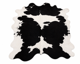 Black & White Genuine Cowhide Rug in Pakistan | Premium Natural Cow Skin Rug