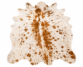 Brown Speckled Genuine Cowhide Rug in Pakistan | Premium Natural Cow Skin Rug