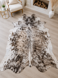 Premium Brown & White Speckled Genuine Cowhide Rug Price in Pakistan | Natural Cow Skin Rug