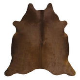 Dark Brown Solid Genuine Cowhide Rug Price in Pakistan | Premium Natural Leather Cow Skin Rug for Living Room & Bedroom