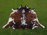 Brown & White Cowhide Rug Price in Pakistan | Premium Genuine Cow Skin Rug | Export Quality
