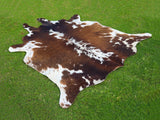 Brown & White Cowhide Rug Price in Pakistan | Premium Genuine Cow Skin Rug | Export Quality