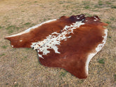 Rug Cowhide for Living Room Decor Real Cowhide in Tricolor Brown and White Cowhide Rug Genuine Cow Skin Rug