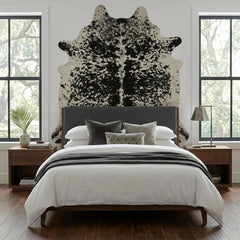 Salt & Pepper Genuine Cowhide Rug Price in Pakistan | Black & White Natural Cow Skin Rug | Export Quality Cow Hide