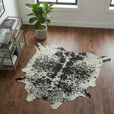 Salt & Pepper Genuine Cowhide Rug Price in Pakistan | Black & White Natural Cow Skin Rug | Export Quality Cow Hide