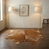 Cowhide Rug in Brown Price in Pakistan | Premium Genuine Cow Skin Rug | Export Quality