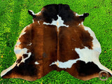 Premium Brown, Black & White Cowhide Rug – Natural Cow Hide Rug in Pakistan