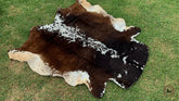 Premium Brown, Black & White Cowhide Rug – Natural Cow Hide Rug in Pakistan
