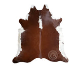 Premium Brown & White Genuine Cowhide Rug Price in Pakistan | Natural Cow Skin Leather Carpet