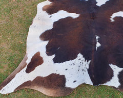 Premium Dark Brown & White Genuine Cowhide Rug – Natural Cow Skin Rug | Cowhide Rugs Price in Pakistan