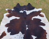 Premium Dark Brown & White Genuine Cowhide Rug – Natural Cow Skin Rug | Cowhide Rugs Price in Pakistan