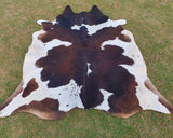 Premium Dark Brown & White Genuine Cowhide Rug – Natural Cow Skin Rug | Cowhide Rugs Price in Pakistan