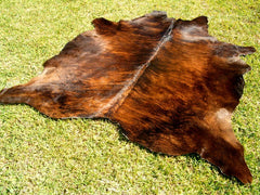 Premium Solid Brown Cow Hide Rug | Genuine Chocolate Brown Cowhide Rug | Cow Hide Rug Price in Pakistan | Natural Cow Skin Carpet