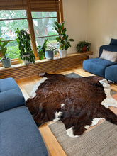 Premium Dark Brown Genuine Cowhide Rug Price in Pakistan | 100% Natural Cow Skin Leather Carpet