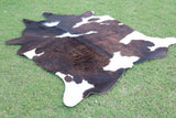 Premium Dark Brown & White Cow Hide Rug | Genuine Cowhide Rug | Cow Hide Rug Price in Pakistan | Natural Cow Skin Carpet