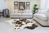 Premium White & Brown Spotted Genuine Cowhide Rug Price in Pakistan | Natural Cow Skin Leather Carpet