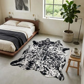 Premium Black & White Speckled Cow Hide Rug | Genuine Salt & Pepper Cowhide Rug | Cow Hide Rug Price in Pakistan | Natural Cow Skin Carpet