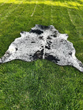 Premium Speckled Cow Hide Rug | Genuine Black & White Cowhide | Cow Hide Rug Price in Pakistan | Natural Cow Skin Carpet