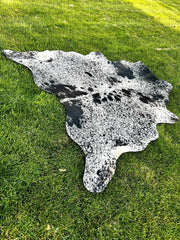 Premium Speckled Cow Hide Rug | Genuine Black & White Cowhide | Cow Hide Rug Price in Pakistan | Natural Cow Skin Carpet