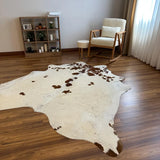 Premium White & Brown Genuine Cowhide Rug – Natural Cow Skin Rug | Cowhide Rugs Price in Pakistan