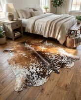 Brown & White Speckled Cow Hide Rug | Genuine Cowhide Rug | Cow Hide Rug Price in Pakistan