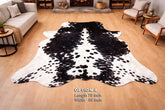 Premium Black & White Genuine Cowhide Rug Price in Pakistan | Natural Cow Skin Leather Carpet