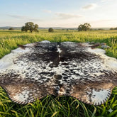 Black & White Speckled Cow Hide Rug | Genuine Cowhide Rug | Cow Hide Rug Price in Pakistan