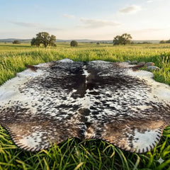 Black & White Speckled Cow Hide Rug | Genuine Cowhide Rug | Cow Hide Rug Price in Pakistan