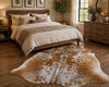 Premium Tan & White Genuine Cowhide Rug Price in Pakistan | Natural Cow Skin Rug