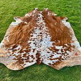 Premium Brown & White Cowhide Rug – Natural Cow Hide Rug in Pakistan