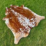 Premium Brown & White Cowhide Rug – Natural Cow Hide Rug in Pakistan