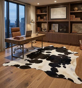 Premium Black & White Cow Hide Rug | Genuine Cowhide Rug | Cow Hide Rug Price in Pakistan | Luxury Cow Skin Carpet