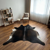 Premium Solid Black Cow Hide Rug | Genuine Black Cowhide Rug | Cow Hide Rug Price in Pakistan | Luxury Natural Cow Skin Carpet