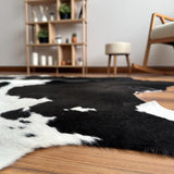 Premium Black & White Genuine Cowhide Rug in Pakistan | Natural Cow Skin Rug