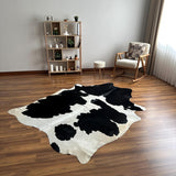 Premium Black & White Genuine Cowhide Rug in Pakistan | Natural Cow Skin Rug