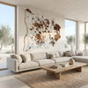 Premium Cowhide Wall Hanging | Genuine Brown & White Cow Hide Wall Decor | Cow Hide Rug Price in Pakistan | Luxury Natural Cow Skin