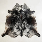 Premium Black & White Speckled Cowhide Rug – Natural Cow Hide Rug in Pakistan