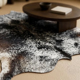 Premium Black & White Speckled Cowhide Rug – Natural Cow Hide Rug in Pakistan