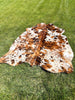 Premium Speckled Brown Cow Hide Rug | Genuine Brown & White Cowhide Rug | Cow Hide Rug Price in Pakistan | Natural Cow Skin Carpet