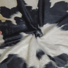 Premium Black & White Genuine Cowhide Rug Price in Pakistan | Natural Cow Skin Leather Carpet