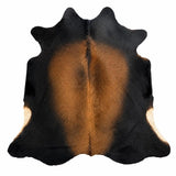 Premium Black & Brown Genuine Cowhide Rug Price in Pakistan | Natural Cow Skin Leather Carpet