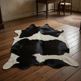 Black & White Cowhide Rug Price in Pakistan | Premium Genuine Cow Skin Rug