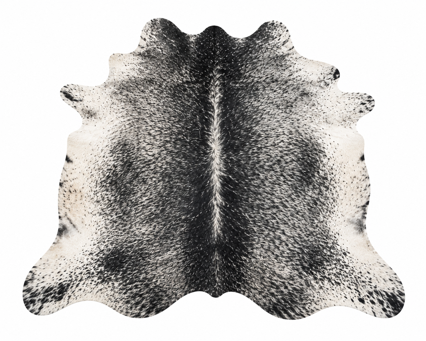 Silver Brindle Genuine Cowhide Rug – Premium Natural Cow Skin Rug | Luxury Home Decor