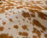 Brown Speckled Genuine Cowhide Rug in Pakistan | Premium Natural Cow Skin Rug