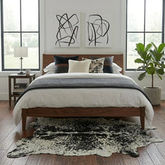 Salt & Pepper Genuine Cowhide Rug Price in Pakistan | Black & White Natural Cow Skin Rug | Export Quality Cow Hide