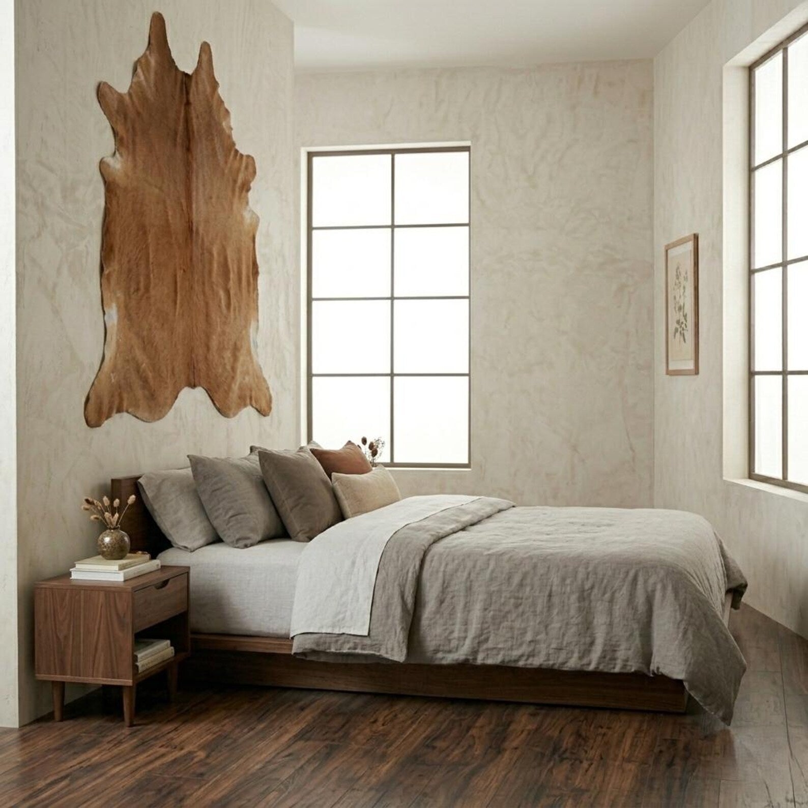 Cowhide Rug in Brown Price in Pakistan | Premium Genuine Cow Skin Rug | Export Quality