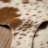 Brown & White Cowhide Rug Price in Pakistan | Premium Genuine Cow Skin Rug | Export Quality
