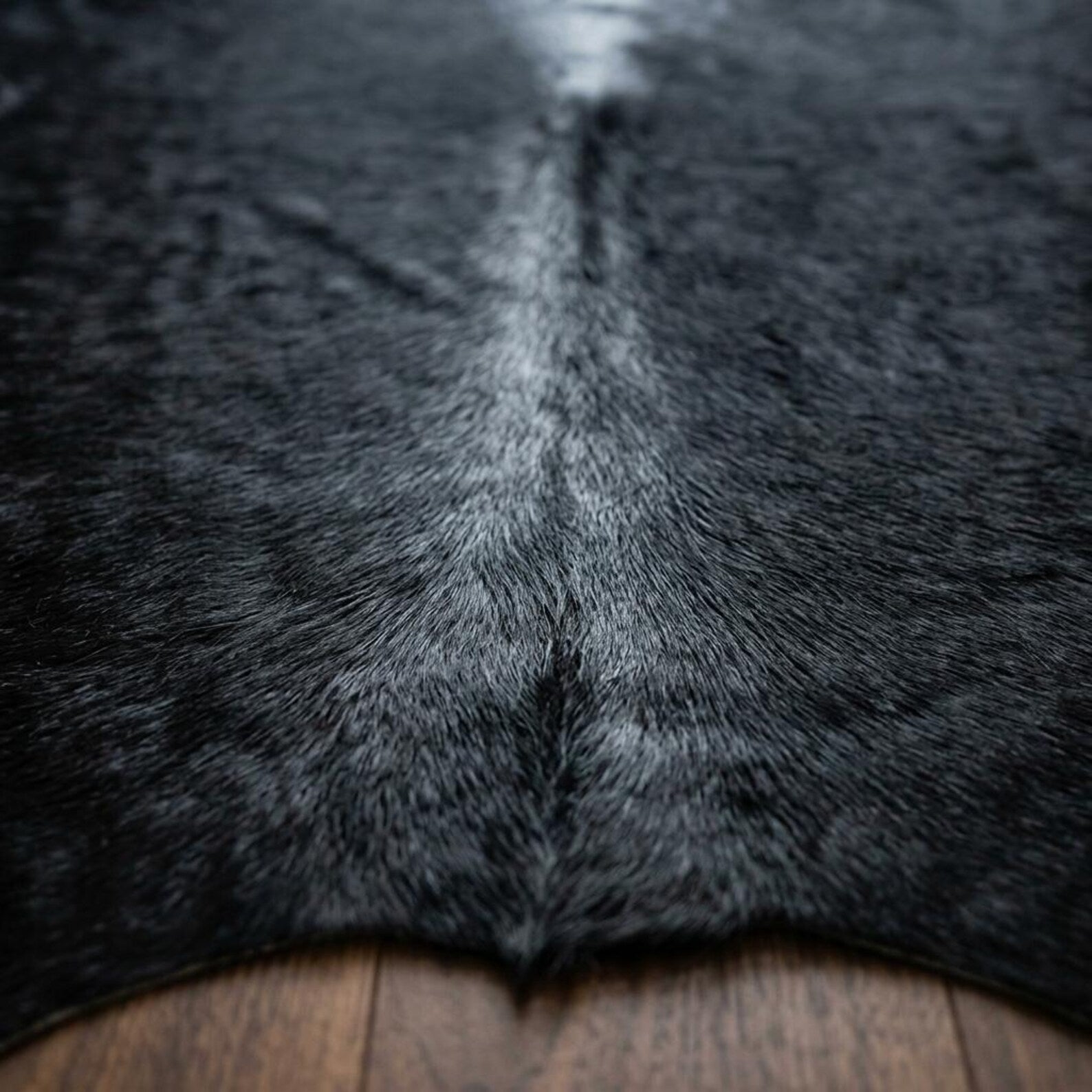 Black Cowhide Rug with Speckled Hair Price in Pakistan | Premium Genuine Cow Skin Rug | Export Quality