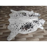 Genuine Black & White Spotted Cowhide Rug